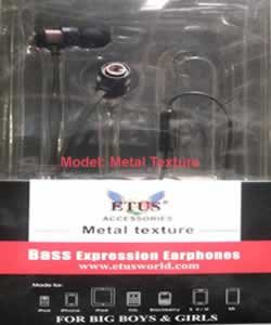 Etus-Metal Texture Bass Expression Ear Phone