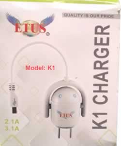 Etus-K1 Travel Charger