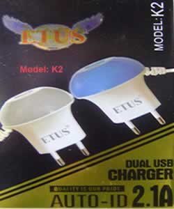 Etus-K2 Travel Charger